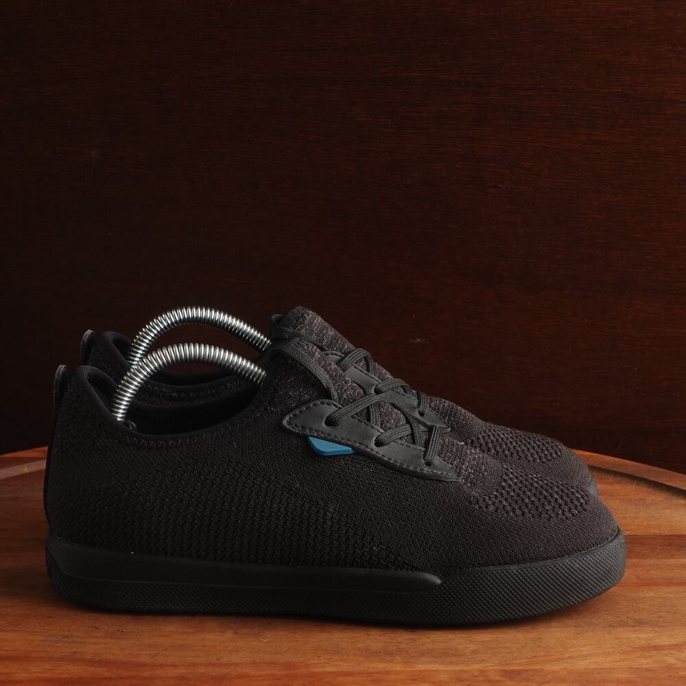 Vessi Sneakers Youth SZ 4 BLK Weekend Waterproof Walking Knit Low Casual Shoes